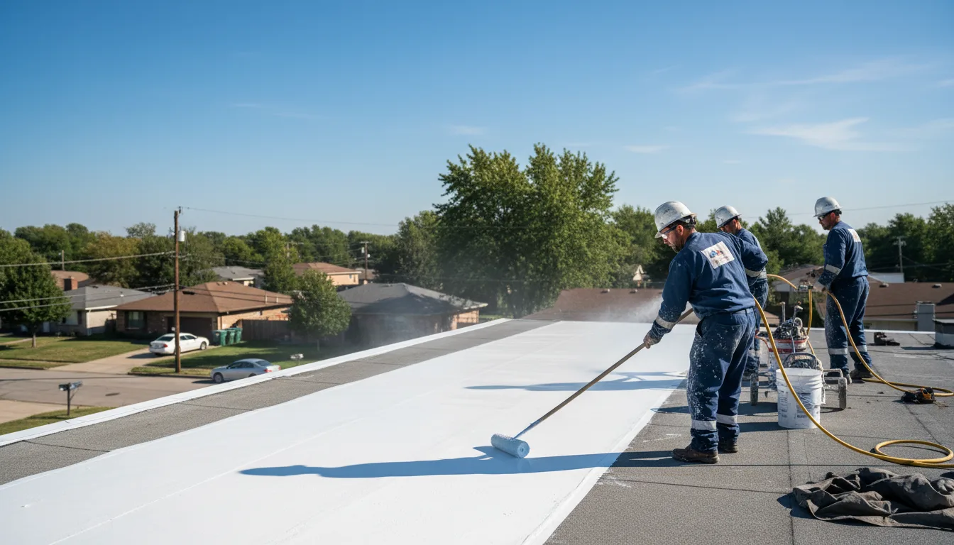 Commercial roof coating in Henderson, MI near me
